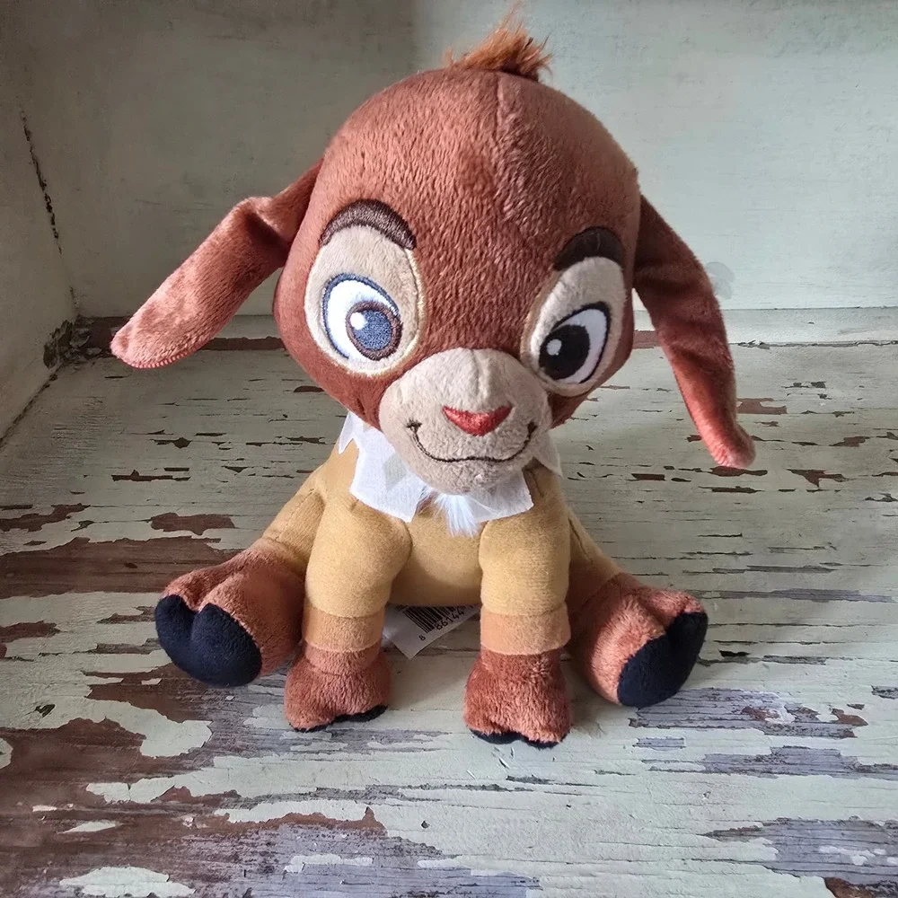 Disney Wish Valentino Plush‎ Goat Stuffed Animal Toy Just Play Brown Pajamas
